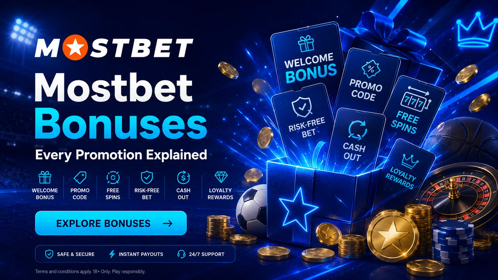 Ringkasan bonus Mostbet: selamat datang, kode promo, dan program loyalitas