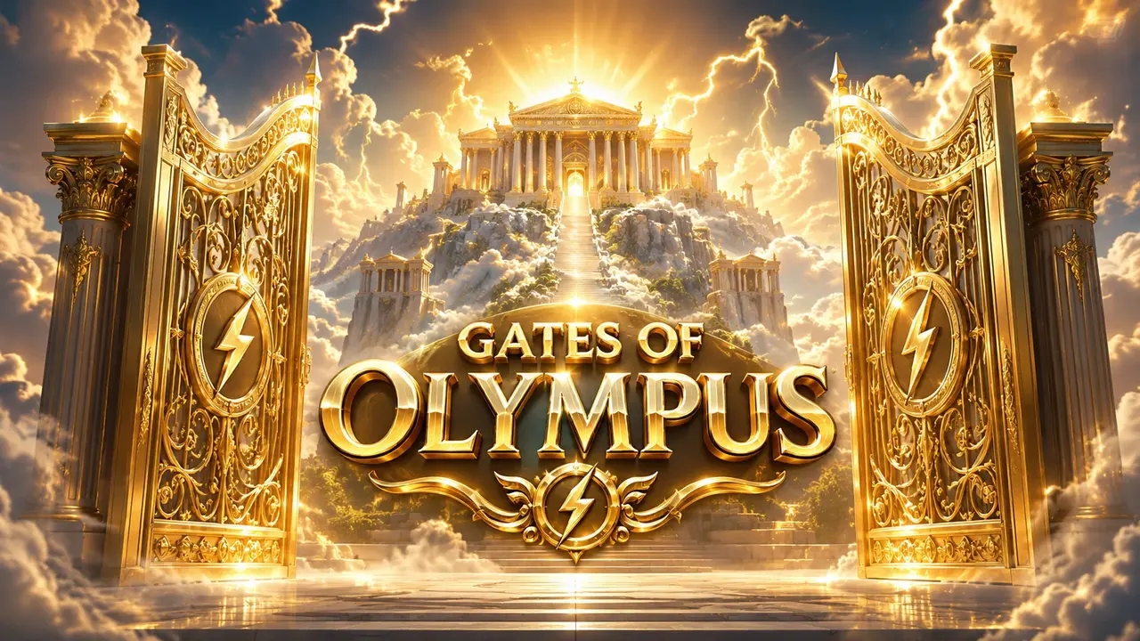 Grid tumble Gates of Olympus Mostbet dengan simbol Zeus